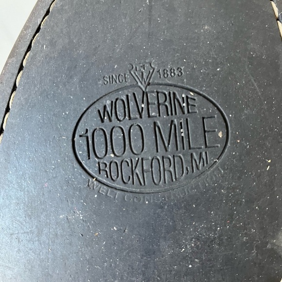 Wolverine 1000 Mile Shoes Men’s 10.5 Montague Pull On Chelsea Boot Red Brown - Picture 9 of 9